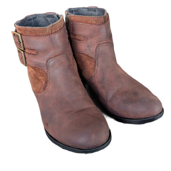 Sorel Women's Brown Suede Zip Up Boots - Size 8 - Picture 4 of 15